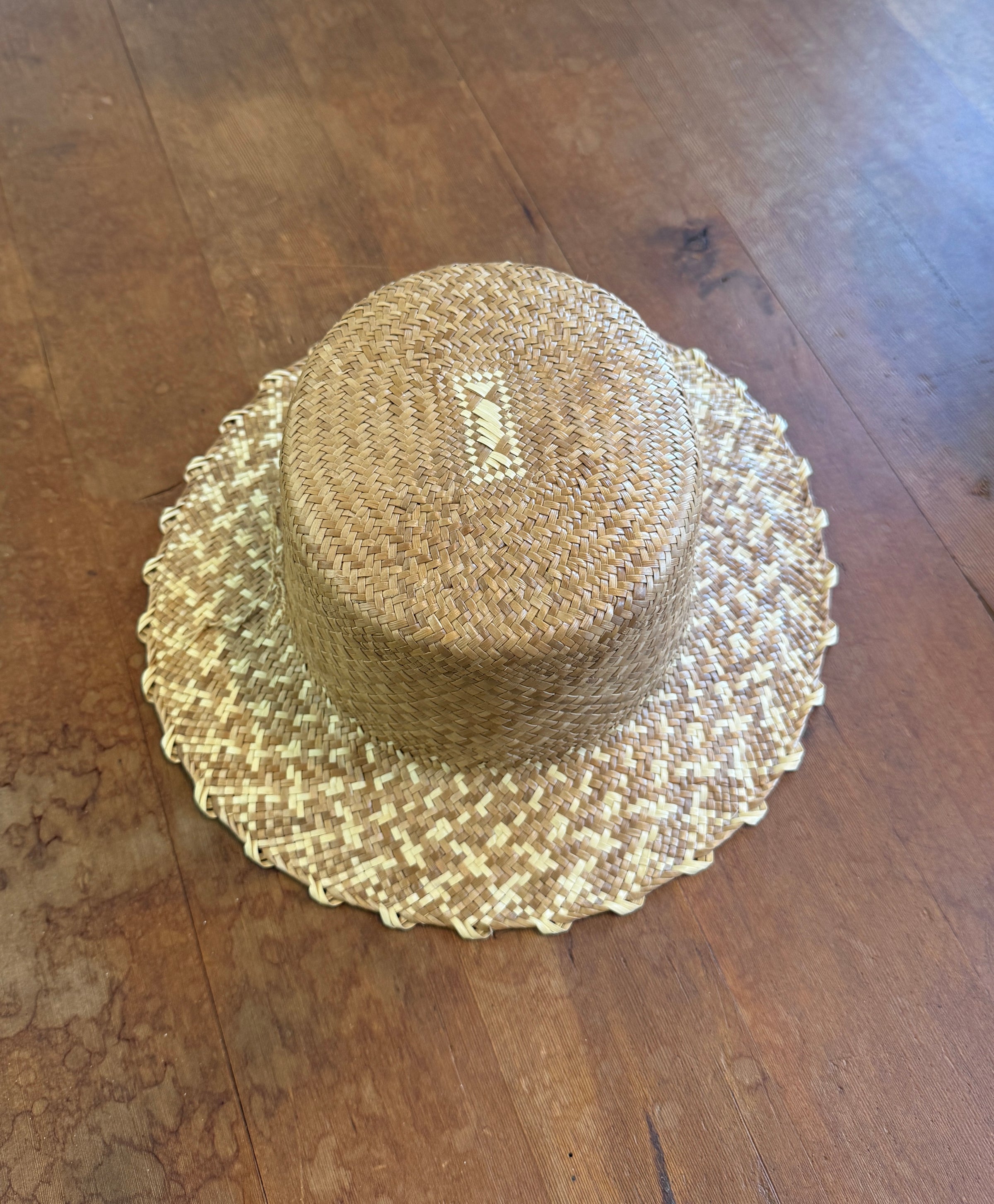 Hand woven Hawaiian Lauhala Papale ? A true wearable work of art, this exquisite hand-crafted  main image 2